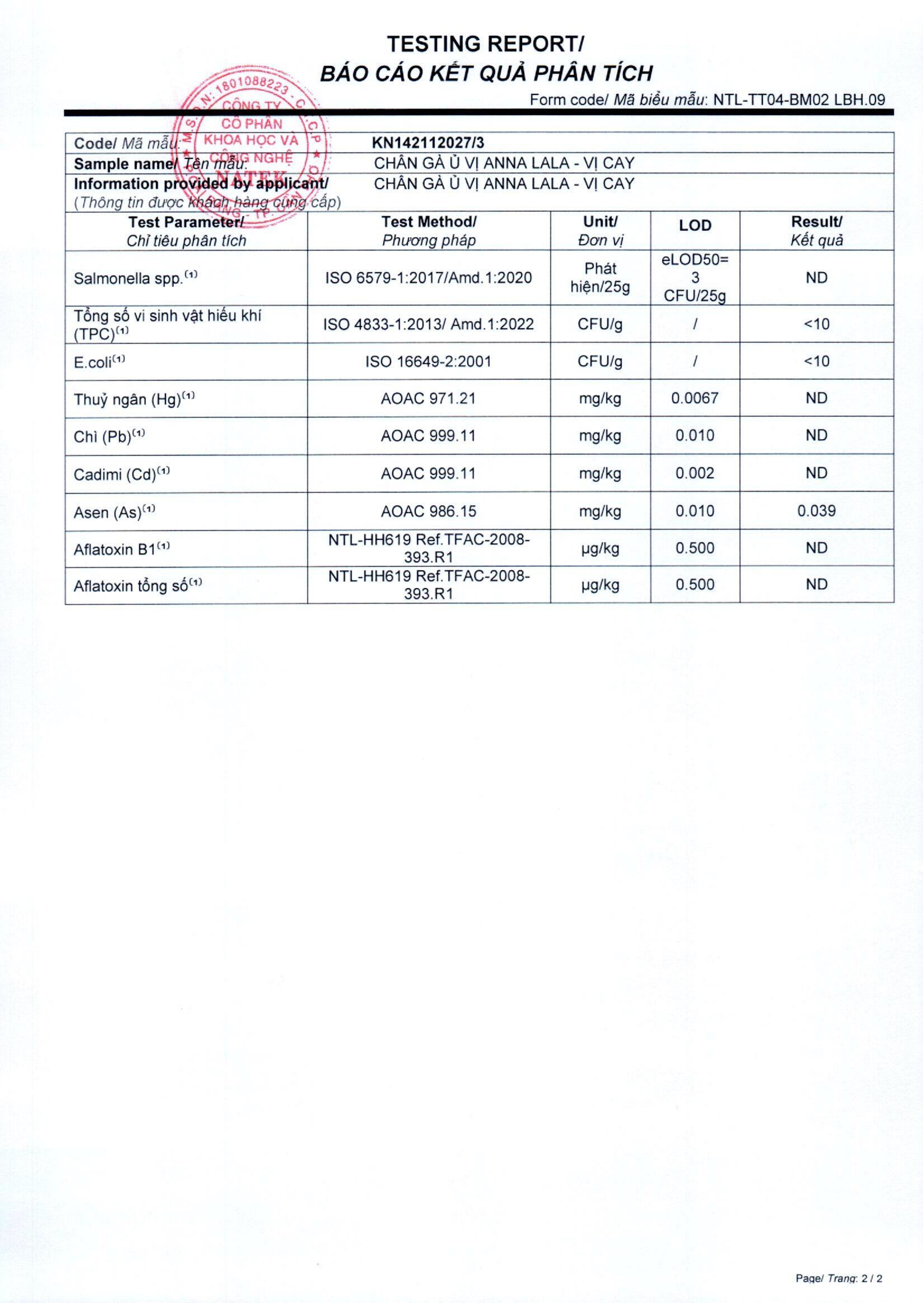 Chứng nhận sản phẩm 2